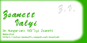 zsanett valyi business card